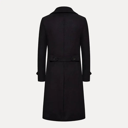 Noah | Men's Cardigan Coat Structured Longline Below-Hip Refined Knit Button-Front Smart Casual Layering Winter