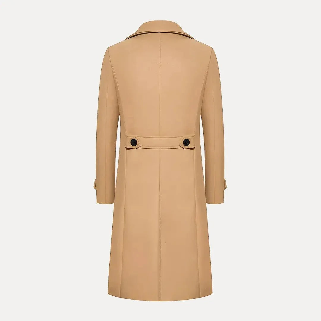 Noah | Men's Cardigan Coat Structured Longline Below-Hip Refined Knit Button-Front Smart Casual Layering Winter