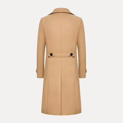 Noah | Men's Cardigan Coat Structured Longline Below-Hip Refined Knit Button-Front Smart Casual Layering Winter