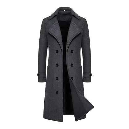 Men’s Structured Wool Cardigan Coat
