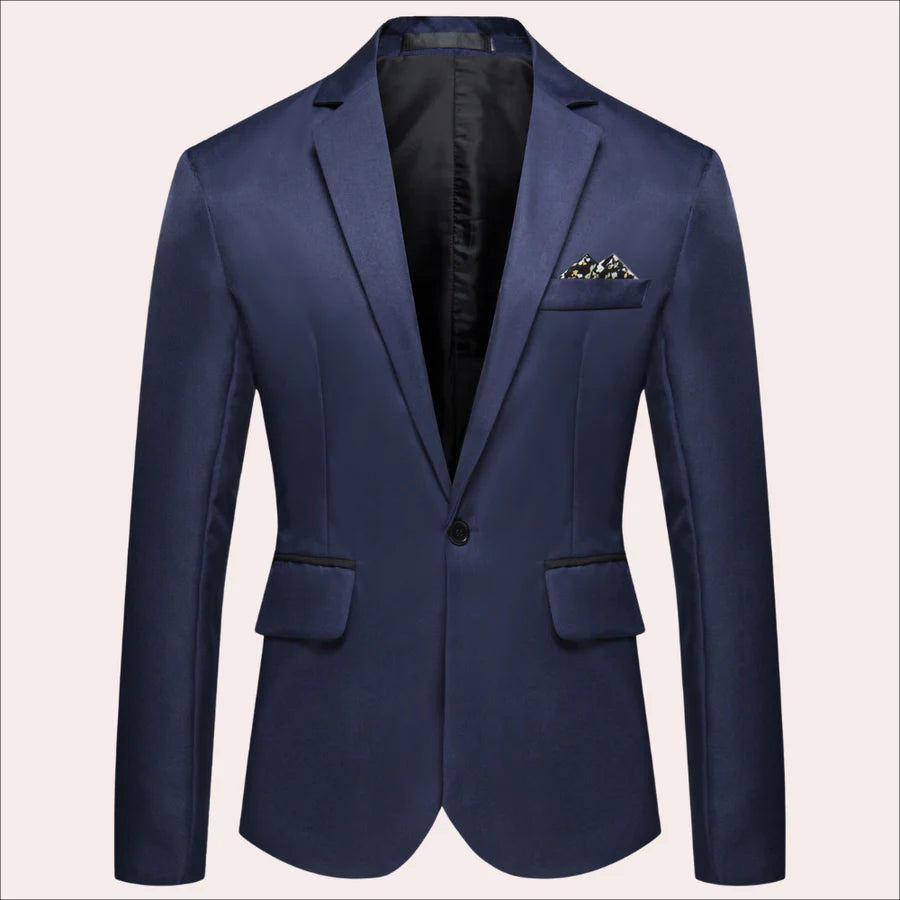 Wyatt | Men's Suit Blazer Single-Breasted Notched Lapel Tailored Structured Smart Formal Occasion Business Wedding Refined