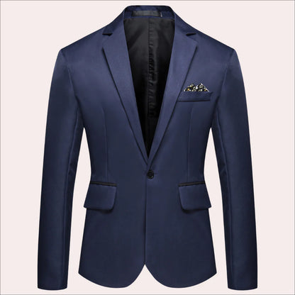 Wyatt | Men's Suit Blazer Single-Breasted Notched Lapel Tailored Structured Smart Formal Occasion Business Wedding Refined