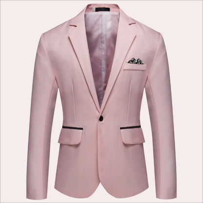 Wyatt | Men's Suit Blazer Single-Breasted Notched Lapel Tailored Structured Smart Formal Occasion Business Wedding Refined