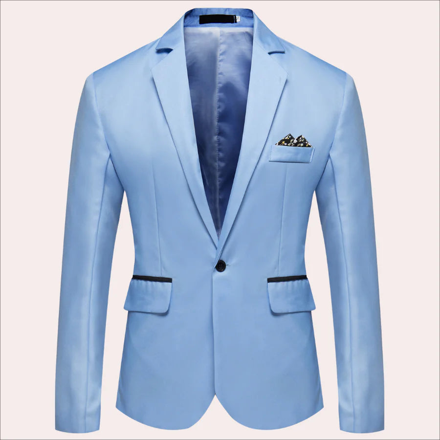 Wyatt | Men's Suit Blazer Single-Breasted Notched Lapel Tailored Structured Smart Formal Occasion Business Wedding Refined