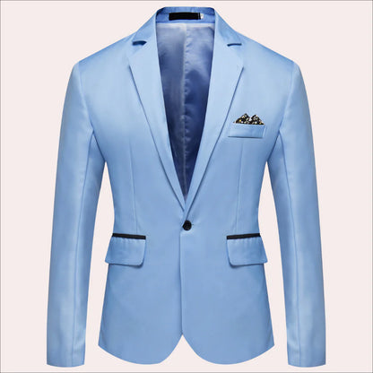 Wyatt | Men's Suit Blazer Single-Breasted Notched Lapel Tailored Structured Smart Formal Occasion Business Wedding Refined