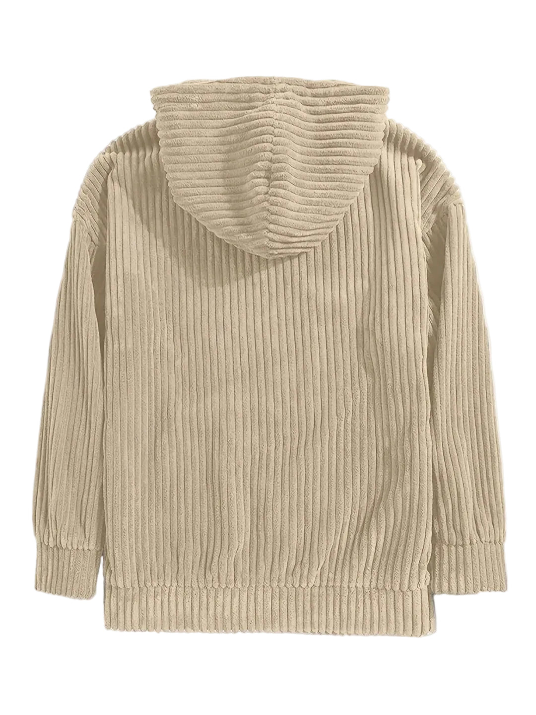 Men’s Textured Corduroy Hooded Sweater