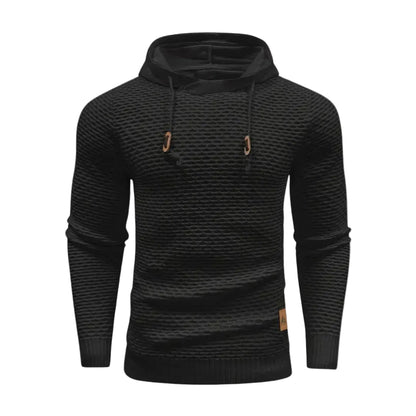 Men’s Textured Knit Hoodie