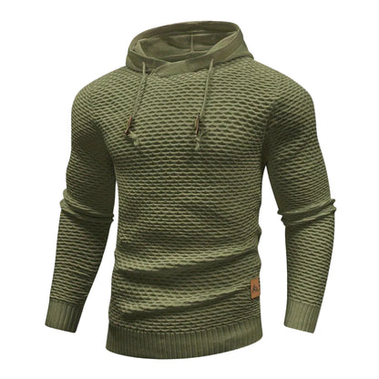 Men’s Textured Knit Hoodie
