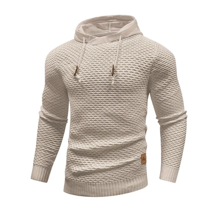 Men’s Textured Knit Hoodie