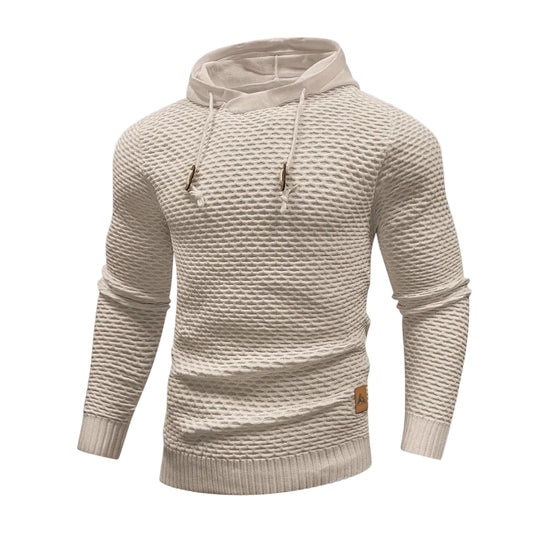 Men’s Textured Knit Hoodie