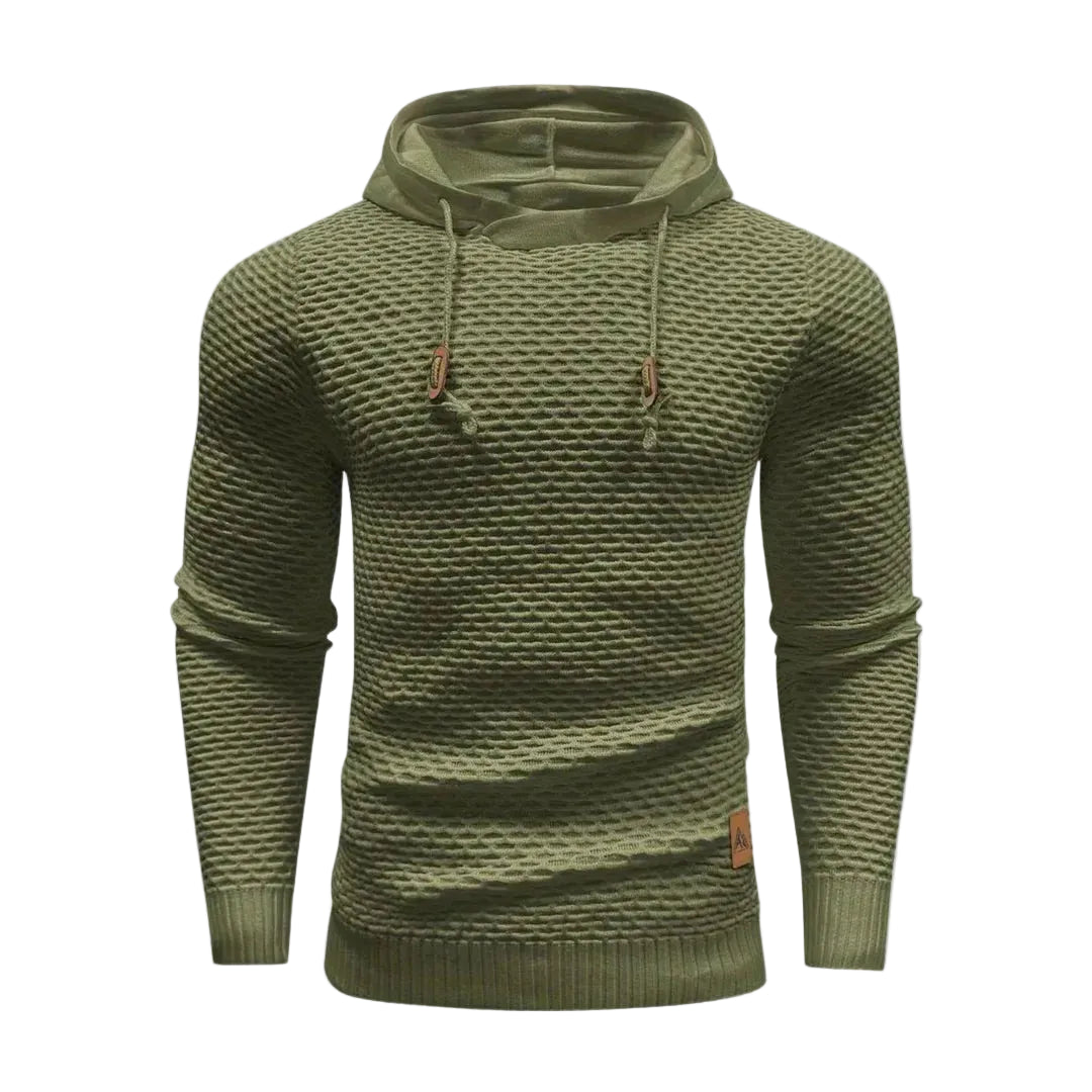 Men’s Textured Knit Hoodie