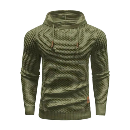 Men’s Textured Knit Hoodie