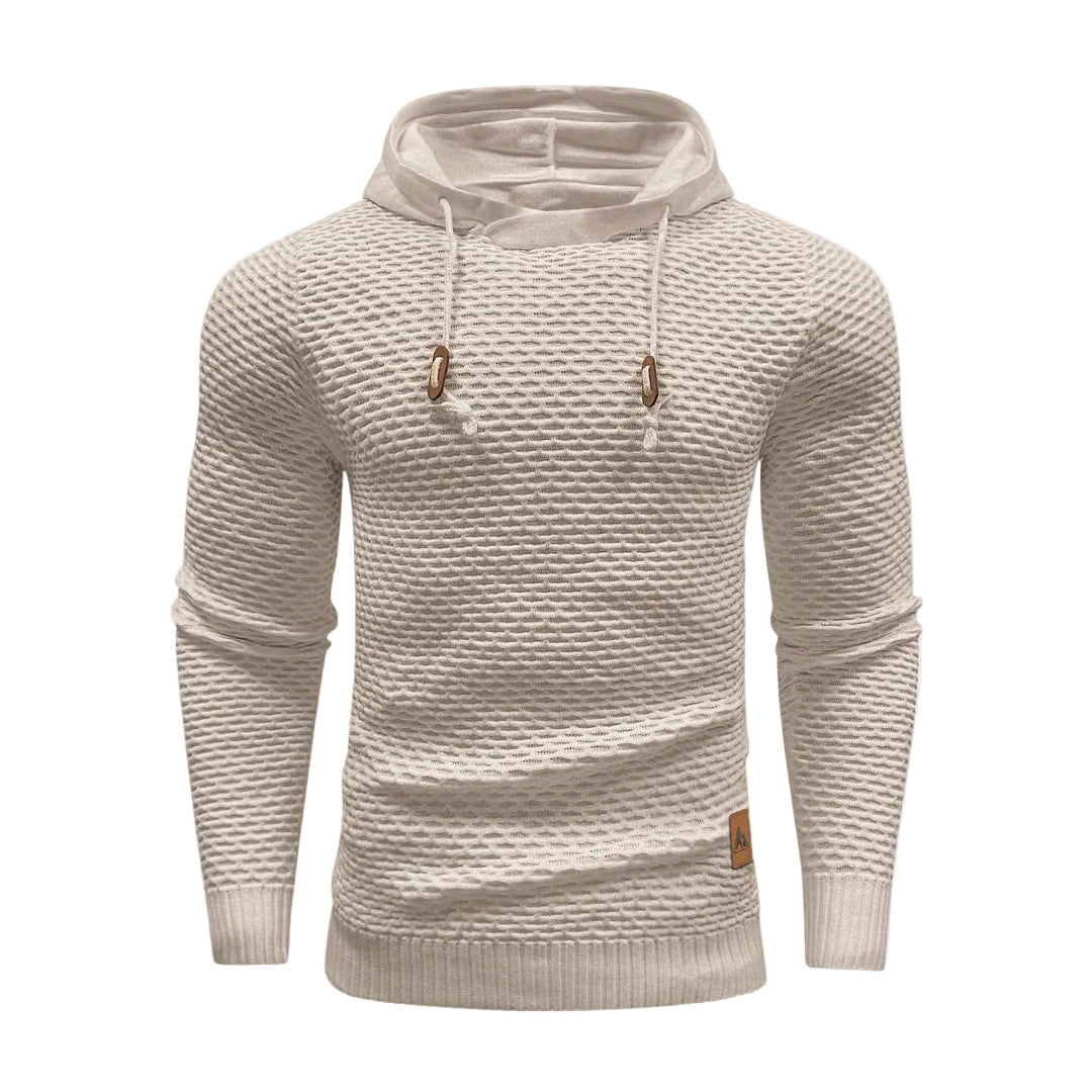 Men’s Textured Knit Hoodie