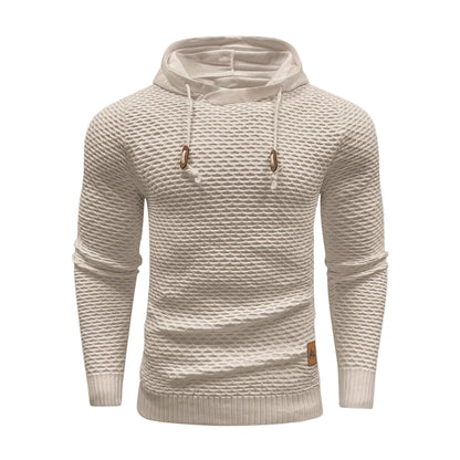 Men’s Textured Knit Hoodie