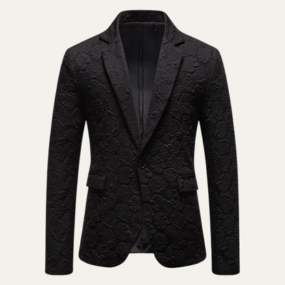 Men's Textured Pattern Slim Fit Blazer Wedding Guest