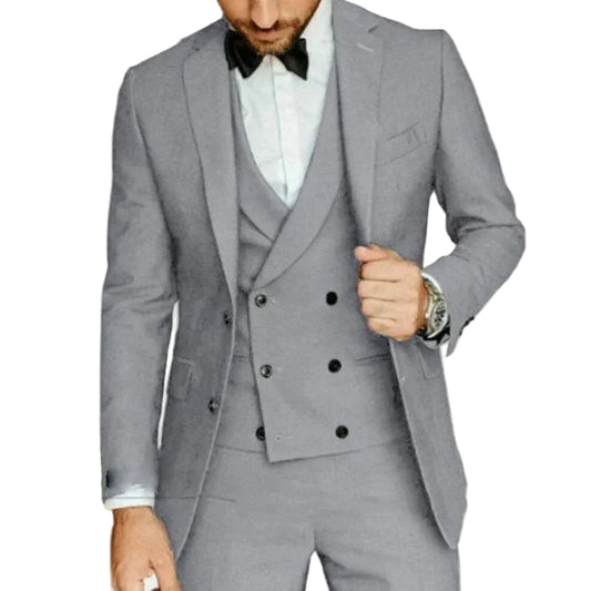 Men's Three-Piece Slim Fit Formal Suit