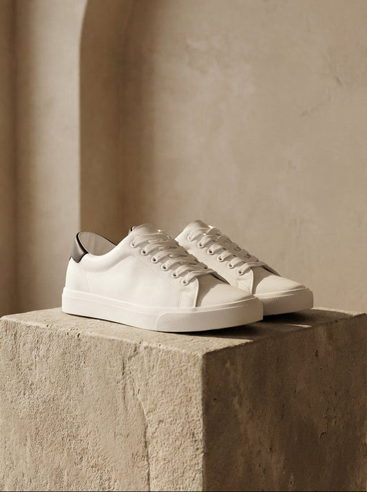 Christian | Men's Sneakers Trendy Colour Lace-Up Rounded Toe Cushioned Comfort Casual Everyday Walking Versatile Clean Modern