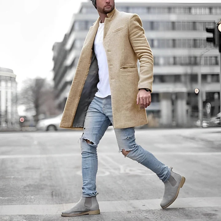 Men’s Wool Mid-Length City Coat
