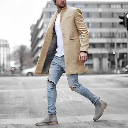 Men’s Wool Mid-Length City Coat
