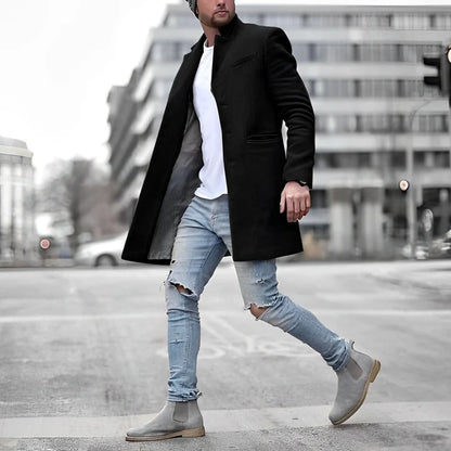 Men’s Wool Mid-Length City Coat