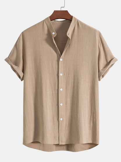 Men's Zip Collar Polo and Trousers Set