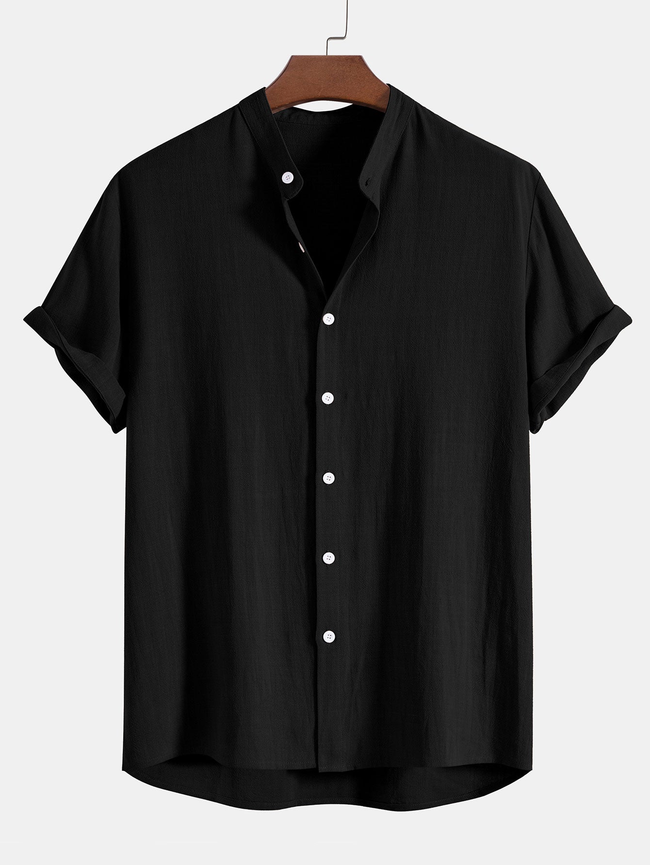 Men's Zip Collar Polo and Trousers Set