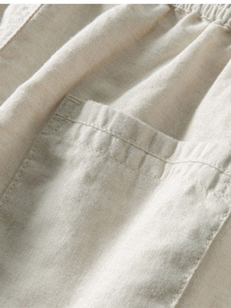 Men's Zip Collar Polo and Trousers Set