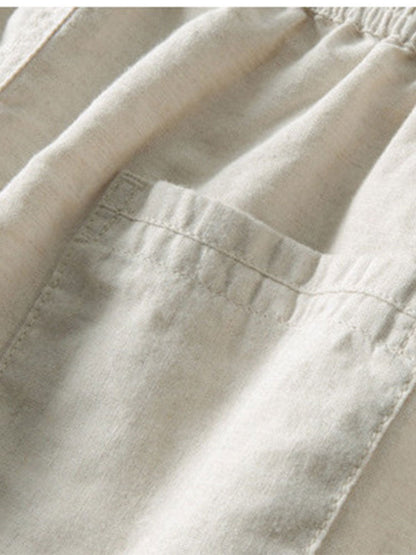 Men's Zip Collar Polo and Trousers Set
