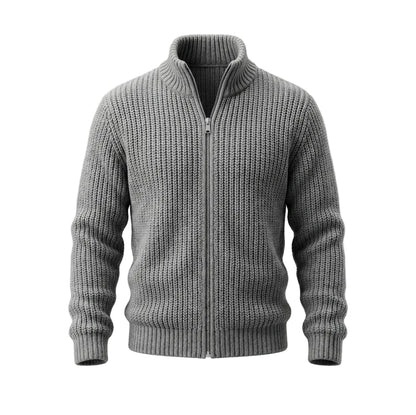 Men’s Zip-Up Knit Sweater