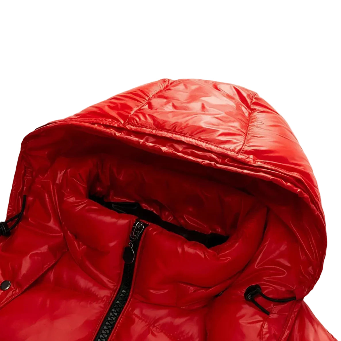 Men’s Glossy Hooded Puffer Jacket