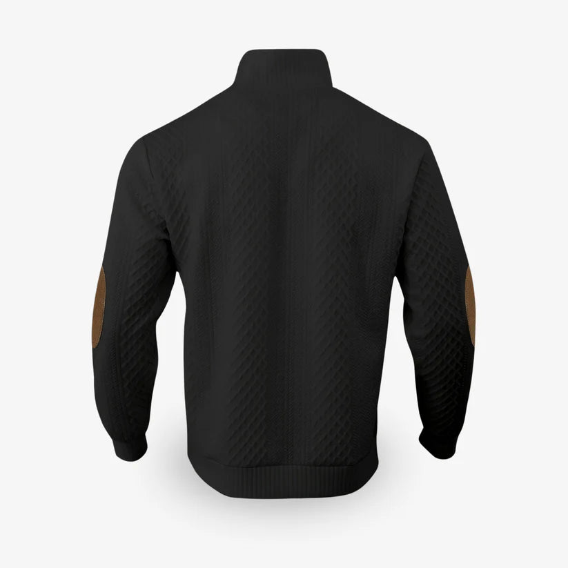 Men’s Textured Quarter-Zip Knit Sweater