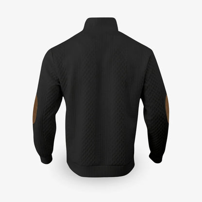 Men’s Textured Quarter-Zip Knit Sweater