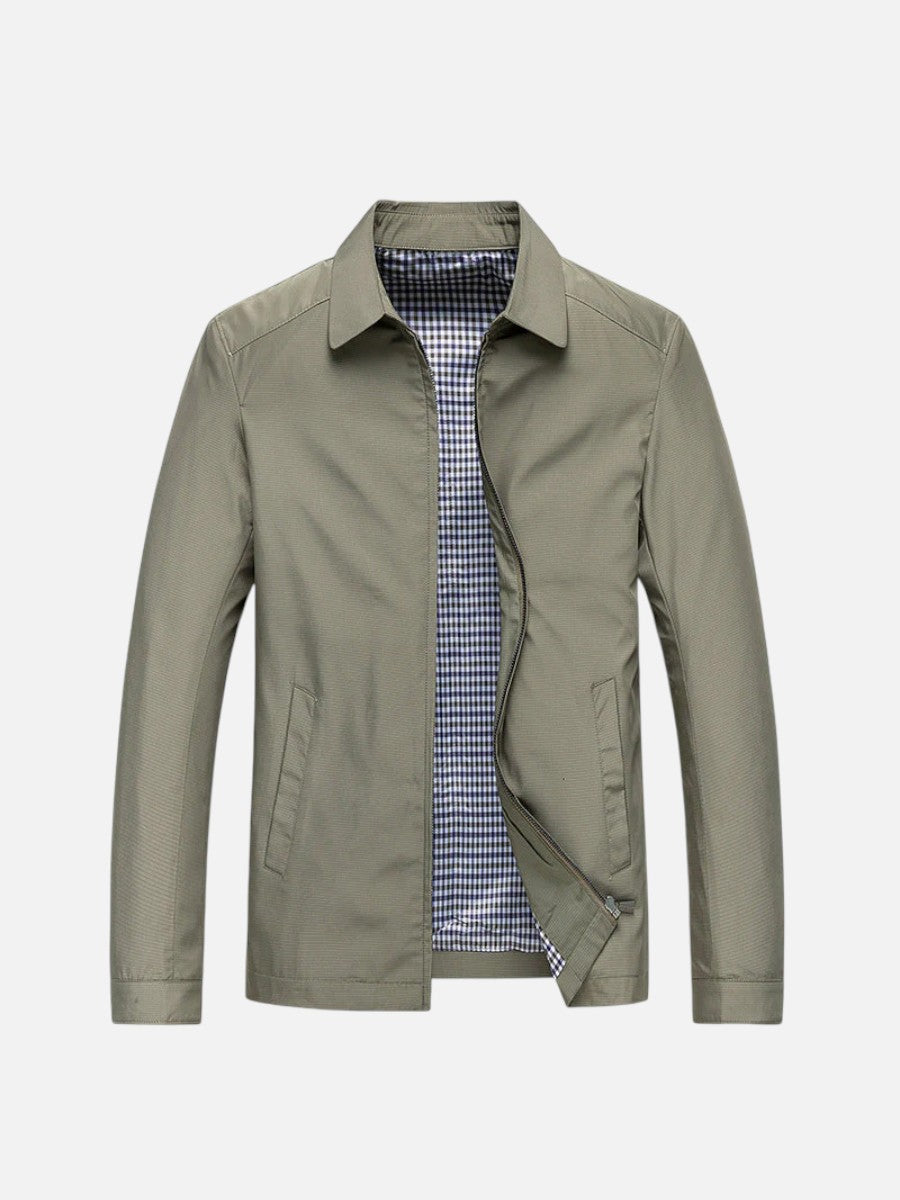 Tarquin | Men's Jacket Lightweight Smart-Casual Zip Clean Transitional Warm-Weather Layering Versatile Everyday Autumn and Winter