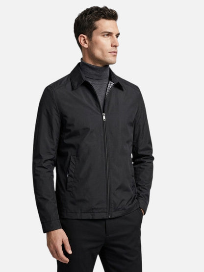 Tarquin | Men's Jacket Lightweight Smart-Casual Zip Clean Transitional Warm-Weather Layering Versatile Everyday Autumn and Winter