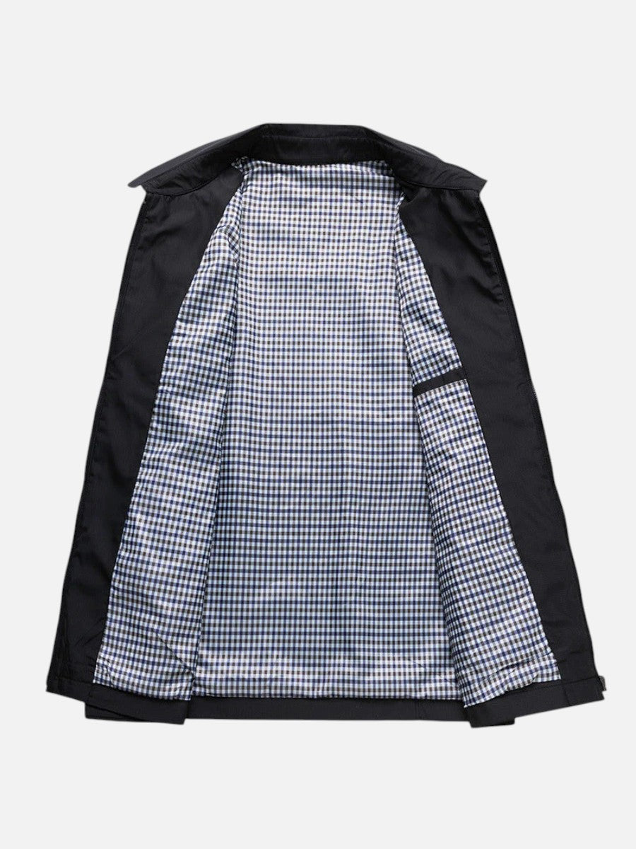 Tarquin | Men's Jacket Lightweight Smart-Casual Zip Clean Transitional Warm-Weather Layering Versatile Everyday Autumn and Winter