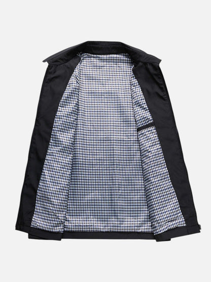 Tarquin | Men's Jacket Lightweight Smart-Casual Zip Clean Transitional Warm-Weather Layering Versatile Everyday Autumn and Winter