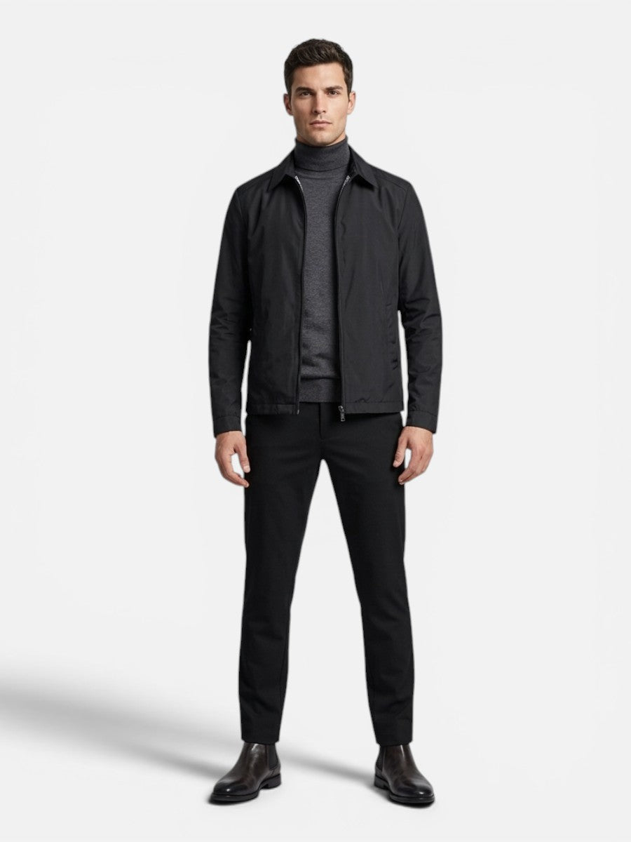 Tarquin | Men's Jacket Lightweight Smart-Casual Zip Clean Transitional Warm-Weather Layering Versatile Everyday Autumn and Winter