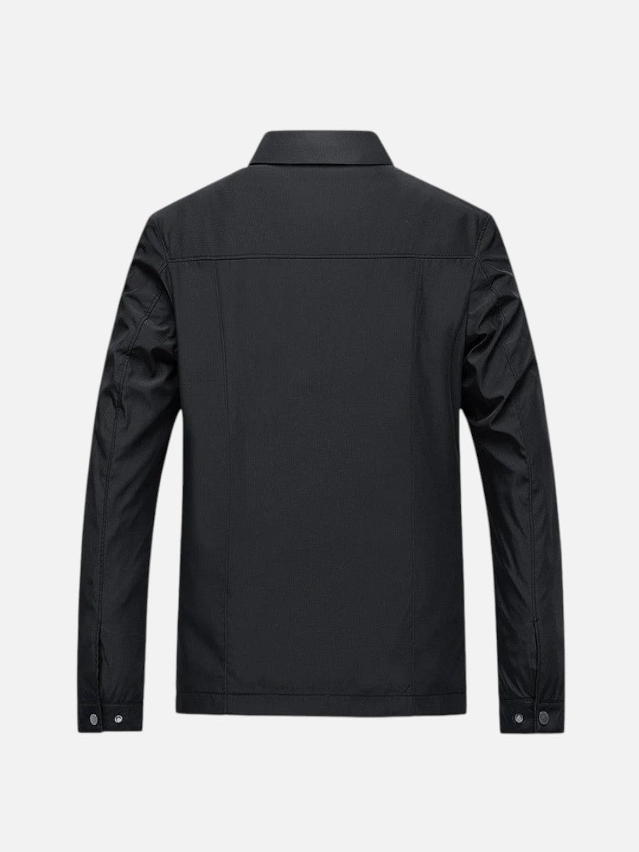 Tarquin | Men's Jacket Lightweight Smart-Casual Zip Clean Transitional Warm-Weather Layering Versatile Everyday Autumn and Winter