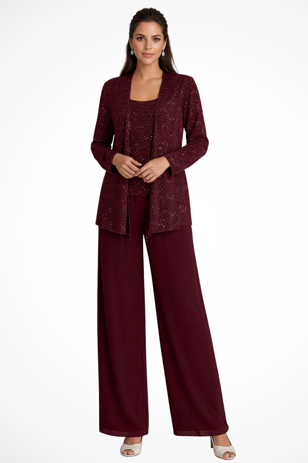 Jada | Women's Three-Piece Set Flowing Evening Coordinated Elegant Occasion Party Feminine Statement Refined Chic Glamorous