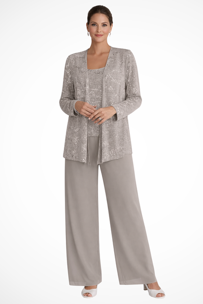 Jada | Women's Three-Piece Set Flowing Evening Coordinated Elegant Occasion Party Feminine Statement Refined Chic Glamorous