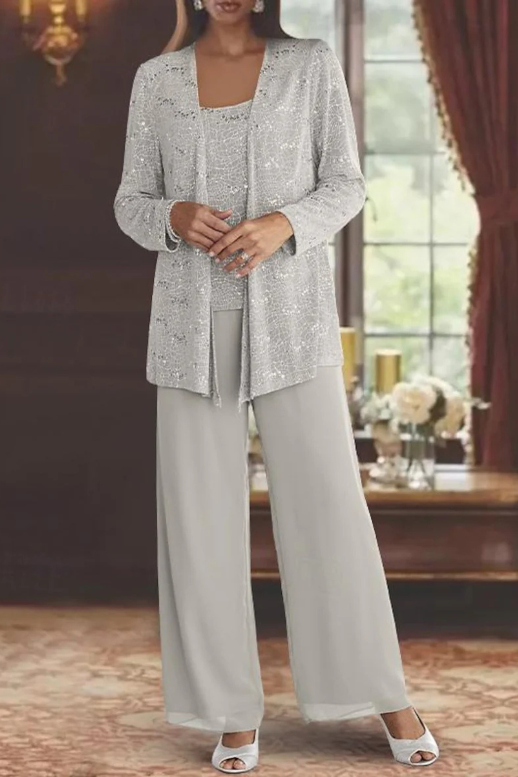 Jada | Women's Three-Piece Set Flowing Evening Coordinated Elegant Occasion Party Feminine Statement Refined Chic Glamorous