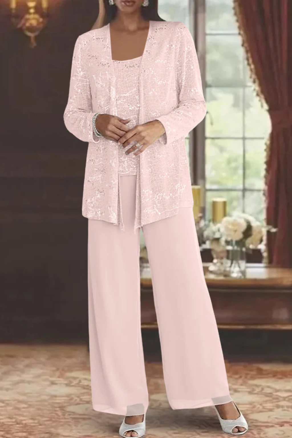 Jada | Women's Three-Piece Set Flowing Evening Coordinated Elegant Occasion Party Feminine Statement Refined Chic Glamorous