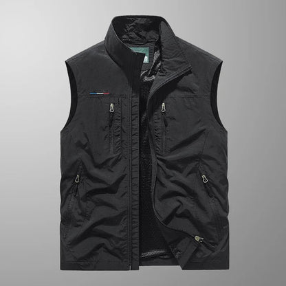Murphy | Men's Gilet Full Zip Stand Collar Sleeveless Warm Padded Layering Casual Everyday Outdoor Versatile Comfort Modern Autumn