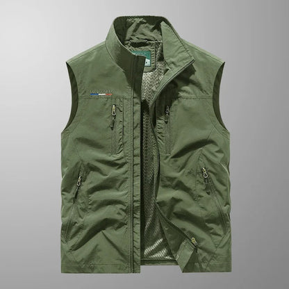 Murphy | Men's Gilet Full Zip Stand Collar Sleeveless Warm Padded Layering Casual Everyday Outdoor Versatile Comfort Modern Autumn