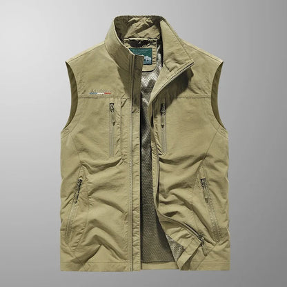 Murphy | Men's Gilet Full Zip Stand Collar Sleeveless Warm Padded Layering Casual Everyday Outdoor Versatile Comfort Modern Autumn