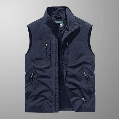 Murphy | Men's Gilet Full Zip Stand Collar Sleeveless Warm Padded Layering Casual Everyday Outdoor Versatile Comfort Modern Autumn