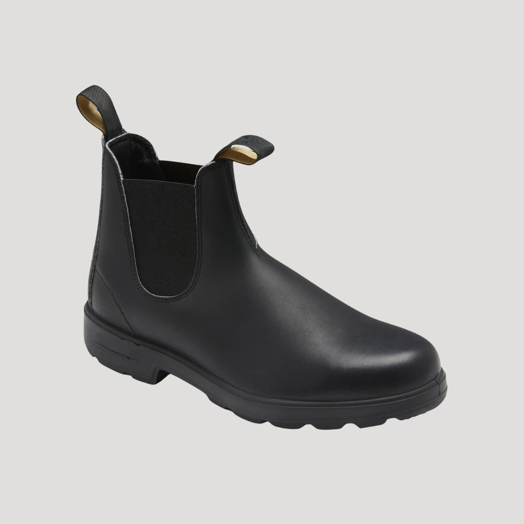 Chester | Men's Chelsea Boots Leather Look Elastic Gusset Pull-On Cushioned Smart Casual Everyday Autumn Winter Versatile Refined