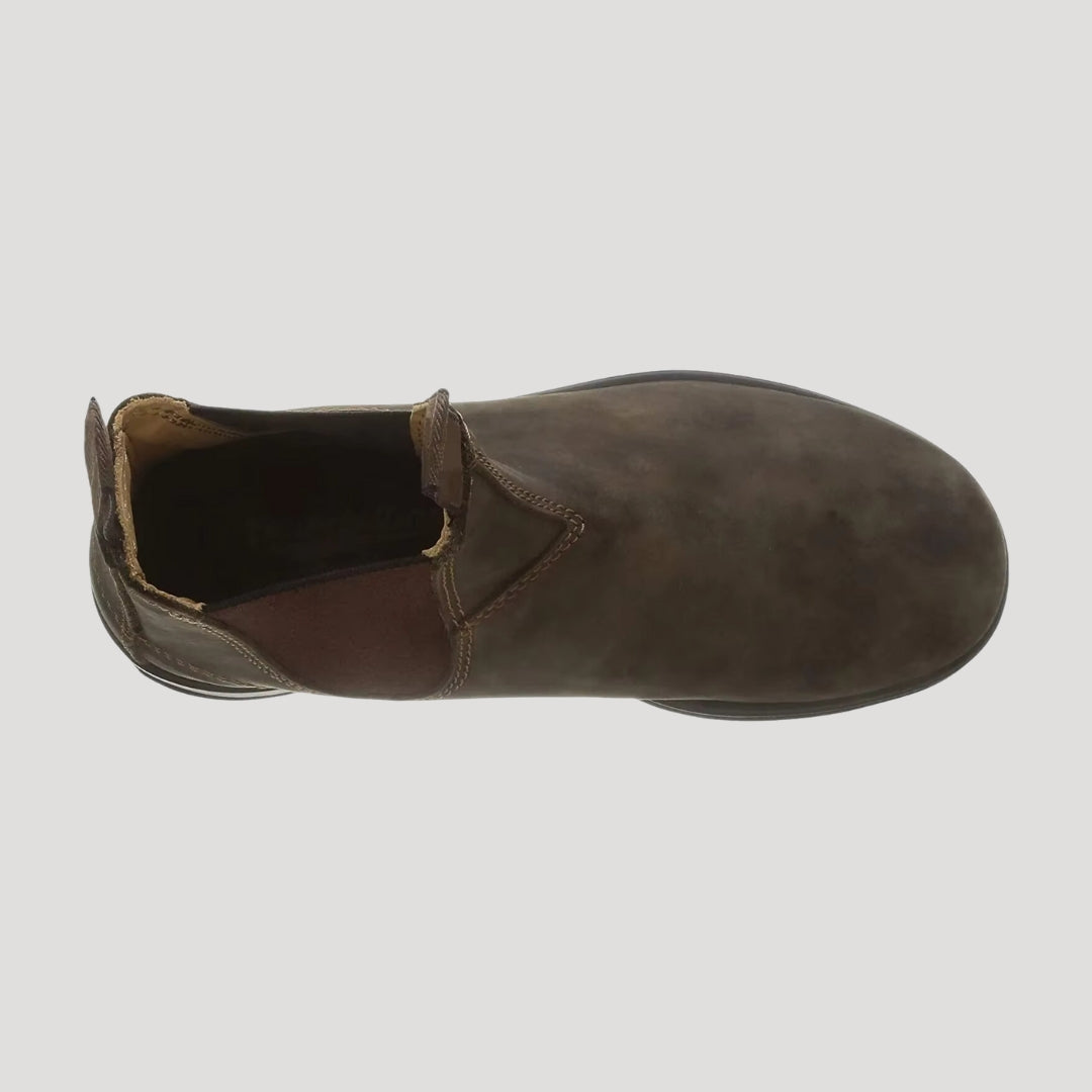 Chester | Men's Chelsea Boots Leather Look Elastic Gusset Pull-On Cushioned Smart Casual Everyday Autumn Winter Versatile Refined