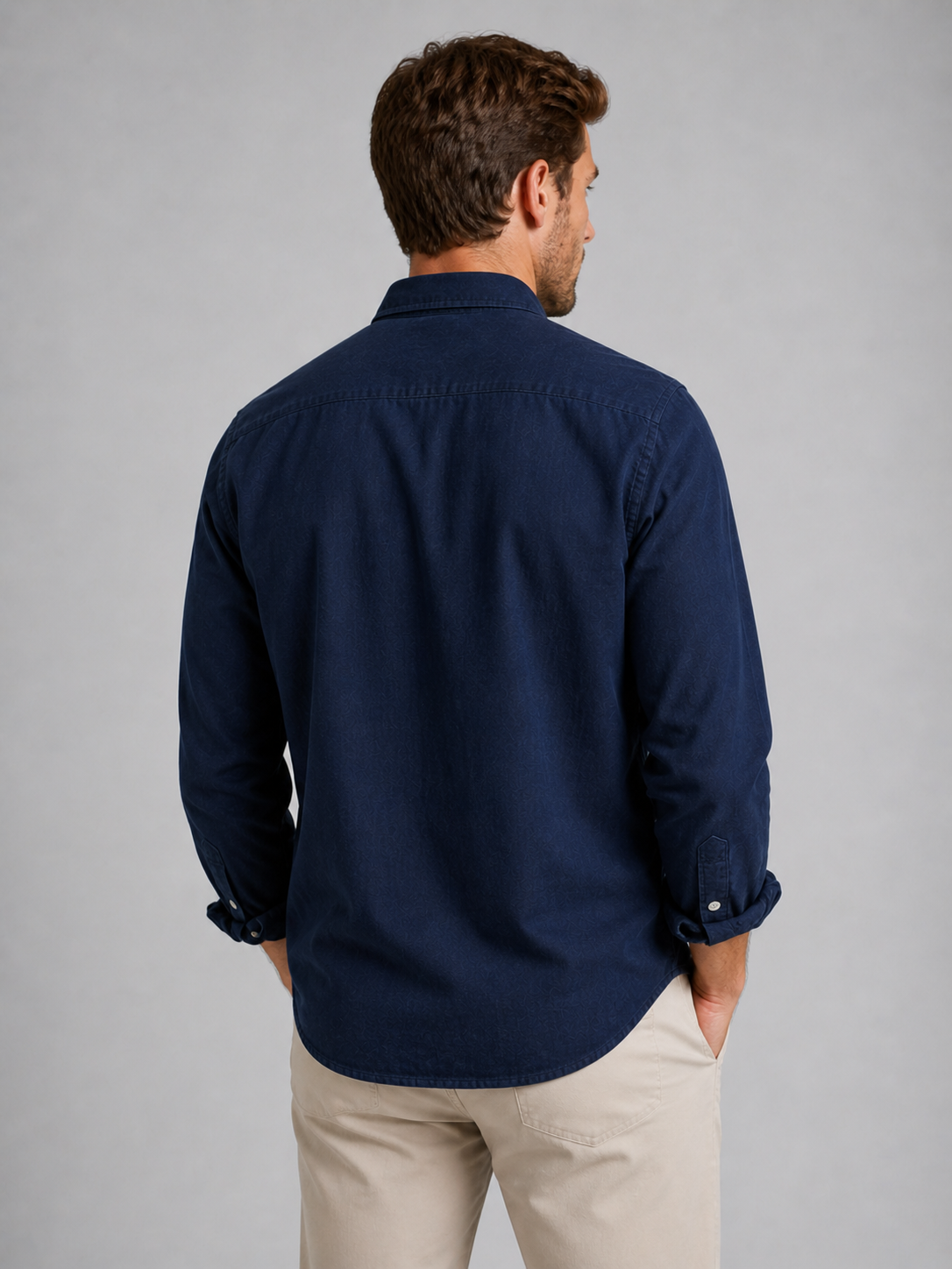 Dexter | Men's Shirt Casual Button Down Tailored Relaxed Breathable Smart Casual Everyday Winter Versatile Clean Comfort Cool