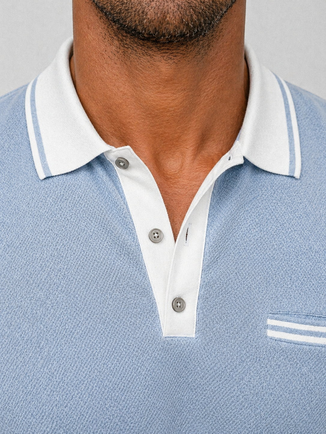 Jasper | Men's Polo Shirt Long-Sleeve Knit Classic Collar Breathable Tailored Smart Casual Everyday Versatile Comfort Clean